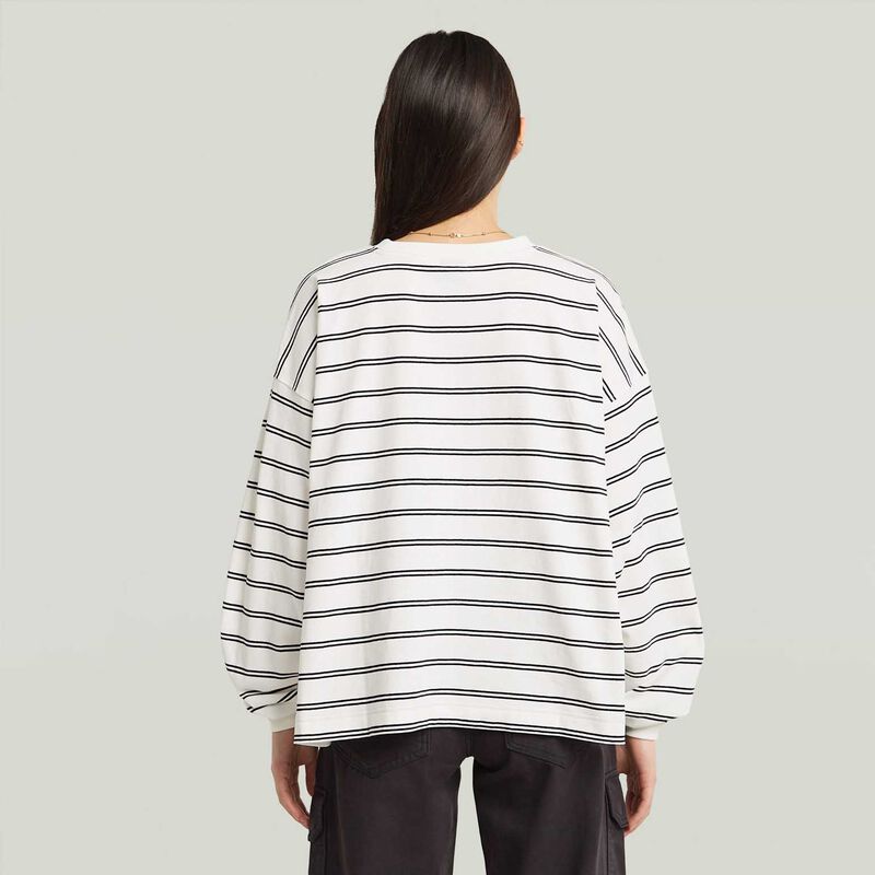 G-Star A Line Stripe Oversized Long Sleeve Tee image number 1